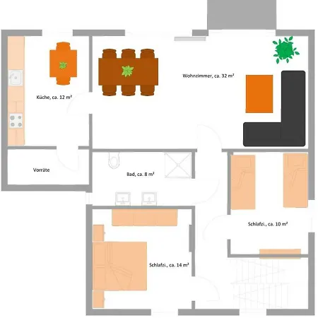 Prázdninový dům Burgberghaus Talaue 1.og *