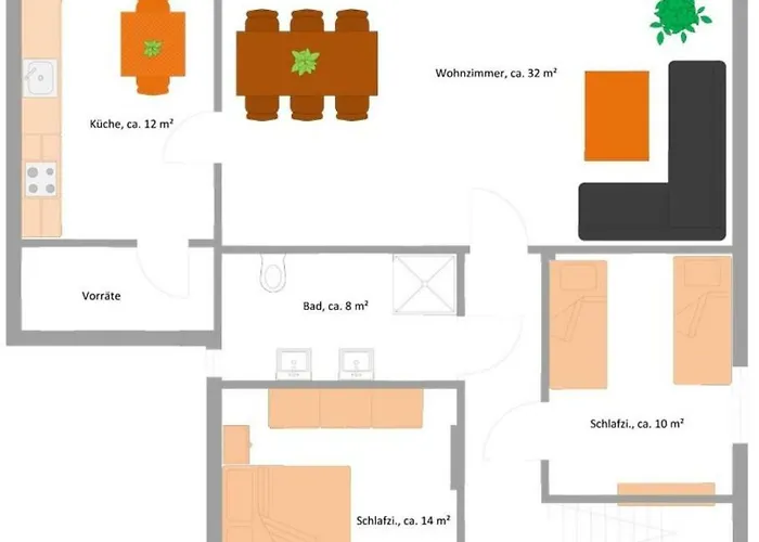 度假居 Burgberghaus Talaue 1.og *